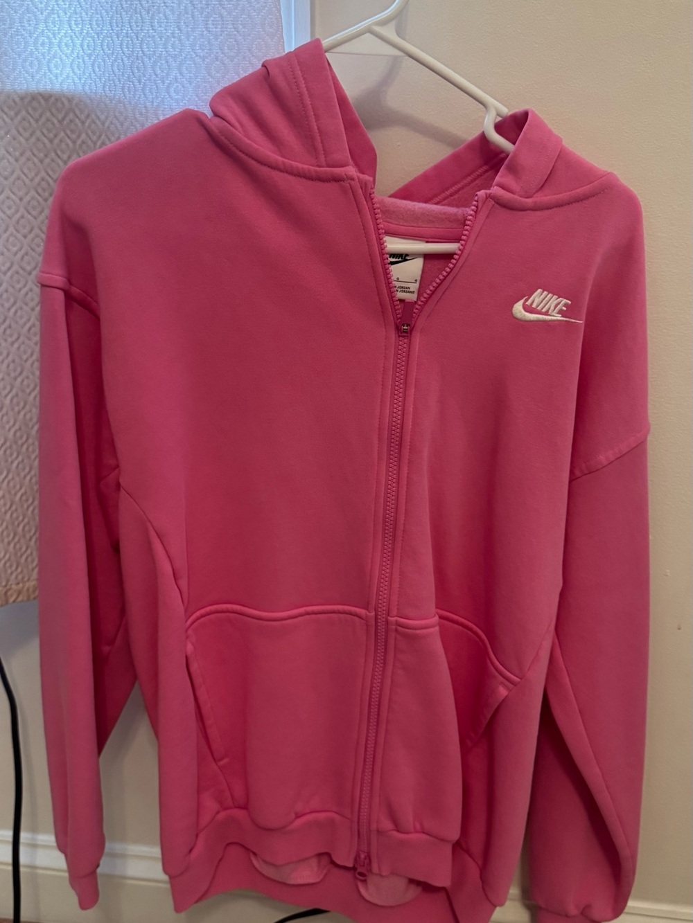 Nike Pink Full-Zip Hooded Jacket
